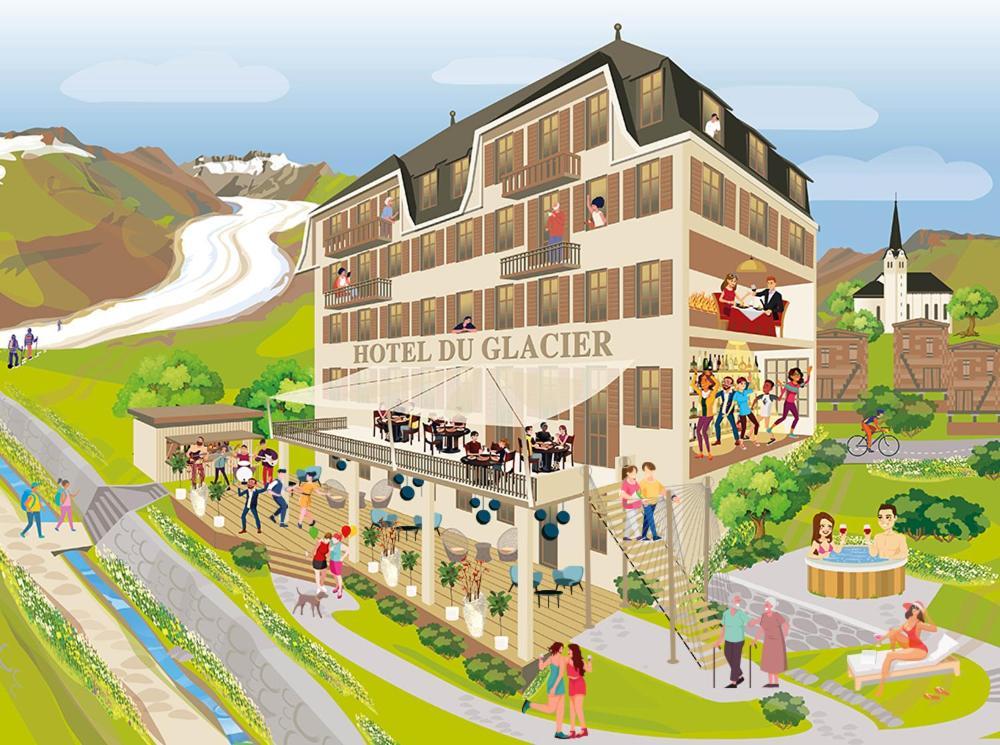 Du Glacier Boutique & Traditions Hotel Fiesch Exterior photo
